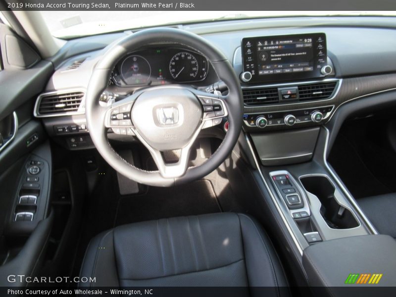 Platinum White Pearl / Black 2019 Honda Accord Touring Sedan