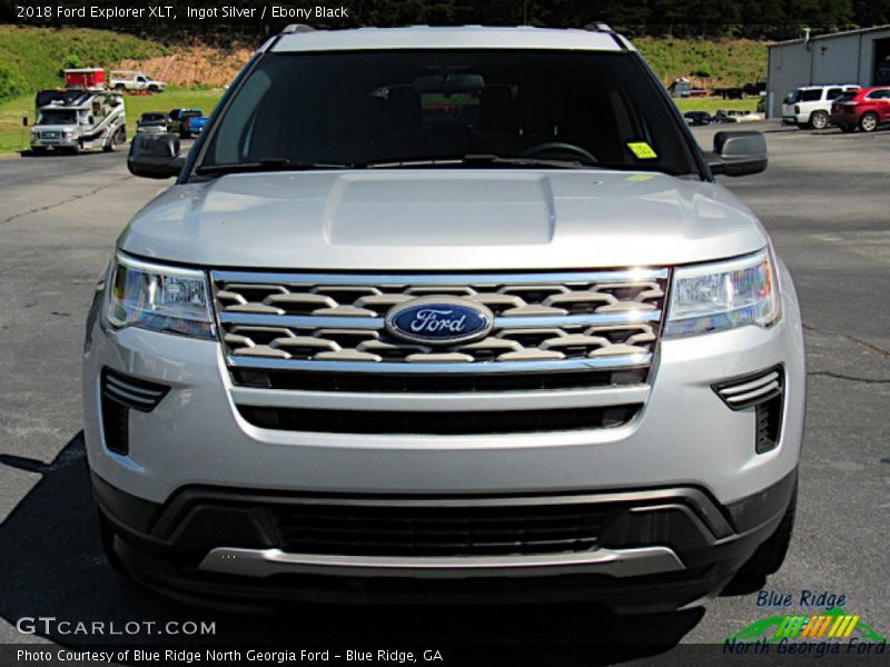 Ingot Silver / Ebony Black 2018 Ford Explorer XLT