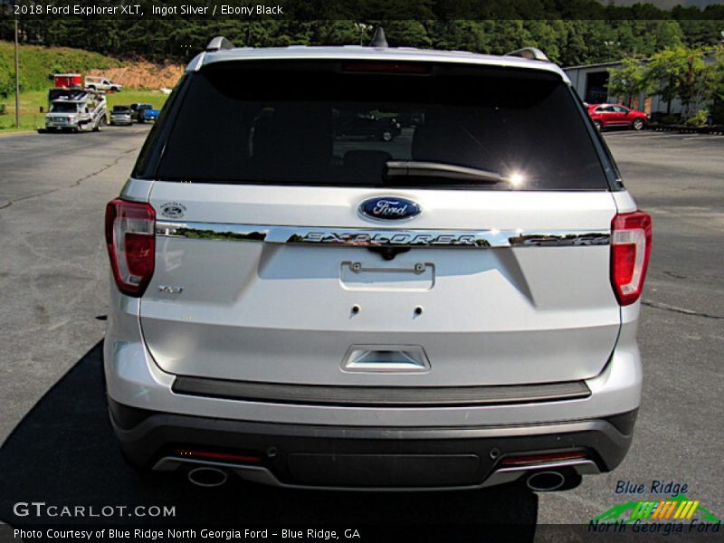 Ingot Silver / Ebony Black 2018 Ford Explorer XLT