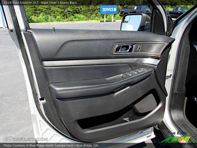 Ingot Silver / Ebony Black 2018 Ford Explorer XLT