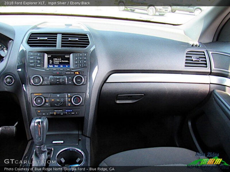 Ingot Silver / Ebony Black 2018 Ford Explorer XLT