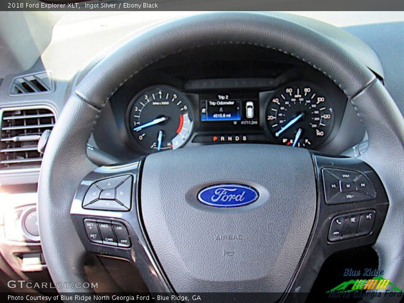 Ingot Silver / Ebony Black 2018 Ford Explorer XLT