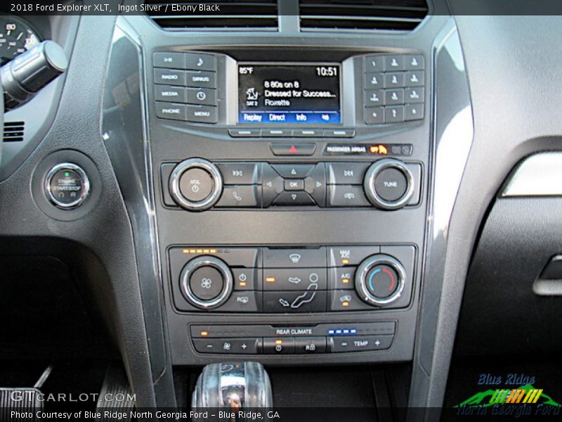 Ingot Silver / Ebony Black 2018 Ford Explorer XLT