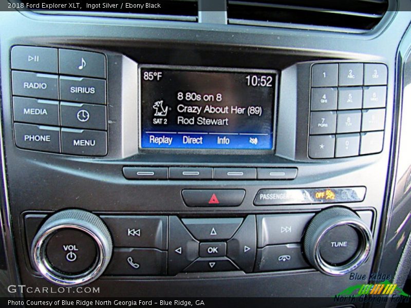 Ingot Silver / Ebony Black 2018 Ford Explorer XLT