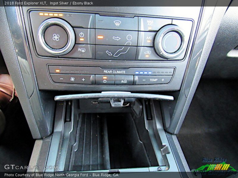 Ingot Silver / Ebony Black 2018 Ford Explorer XLT