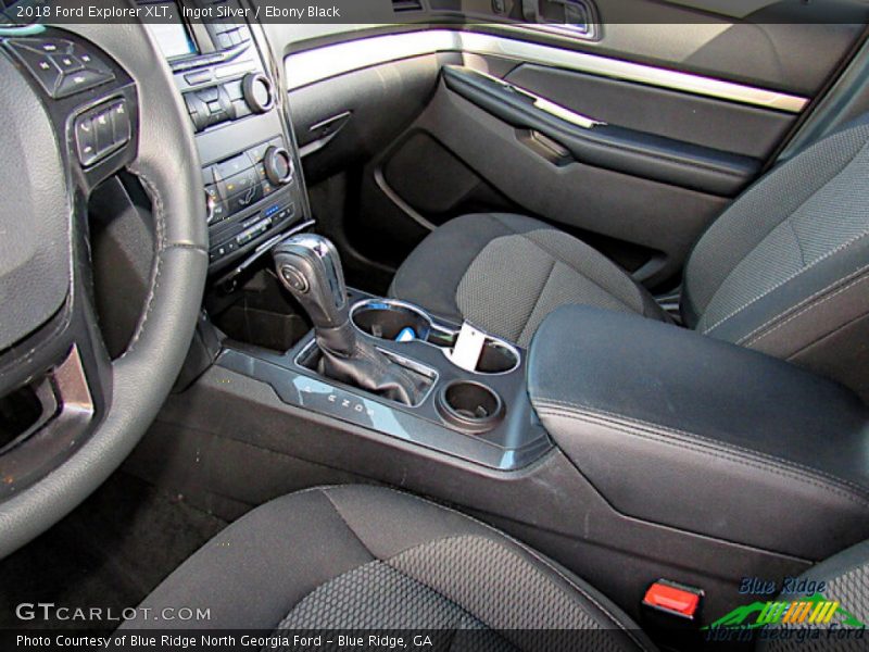 Ingot Silver / Ebony Black 2018 Ford Explorer XLT