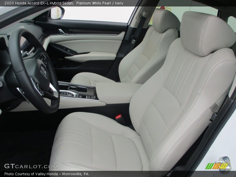 Front Seat of 2020 Accord EX-L Hybrid Sedan