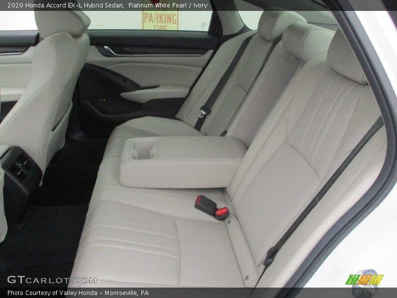 Rear Seat of 2020 Accord EX-L Hybrid Sedan