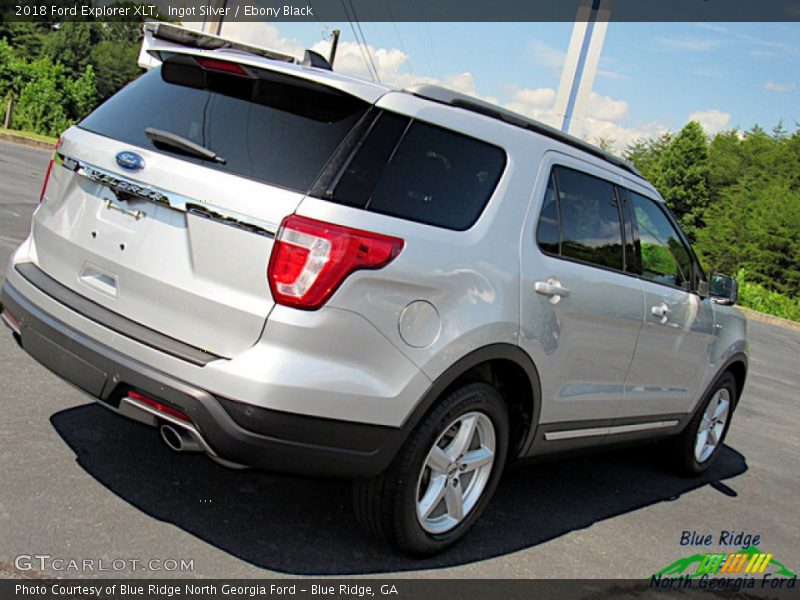 Ingot Silver / Ebony Black 2018 Ford Explorer XLT