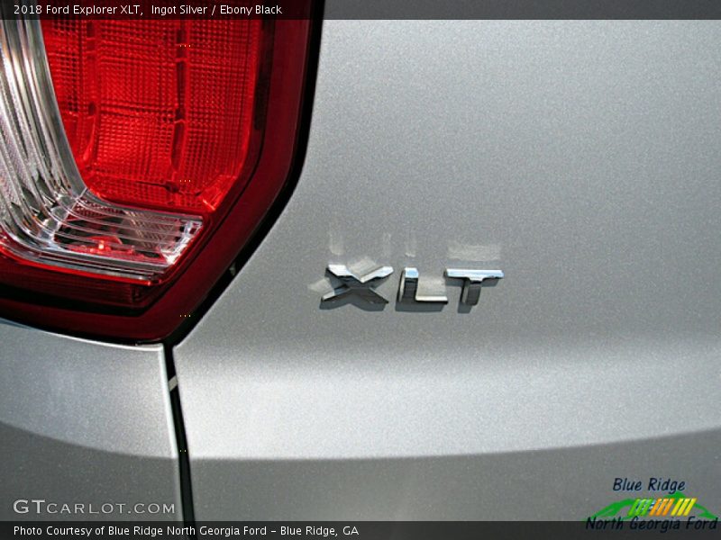 Ingot Silver / Ebony Black 2018 Ford Explorer XLT