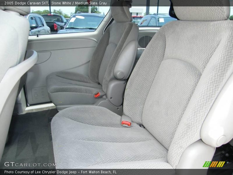 Stone White / Medium Slate Gray 2005 Dodge Caravan SXT