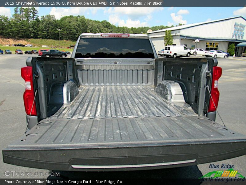 Satin Steel Metallic / Jet Black 2019 Chevrolet Silverado 1500 Custom Double Cab 4WD