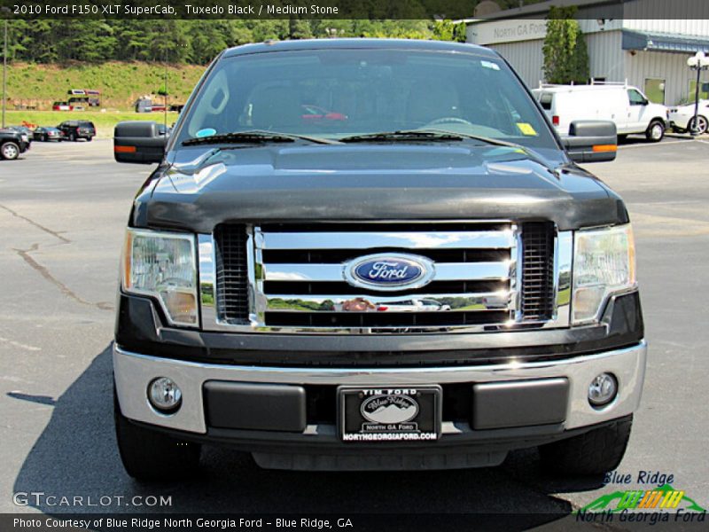 Tuxedo Black / Medium Stone 2010 Ford F150 XLT SuperCab
