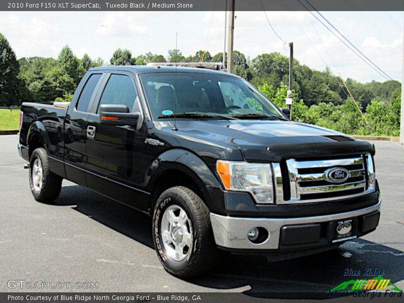 Tuxedo Black / Medium Stone 2010 Ford F150 XLT SuperCab