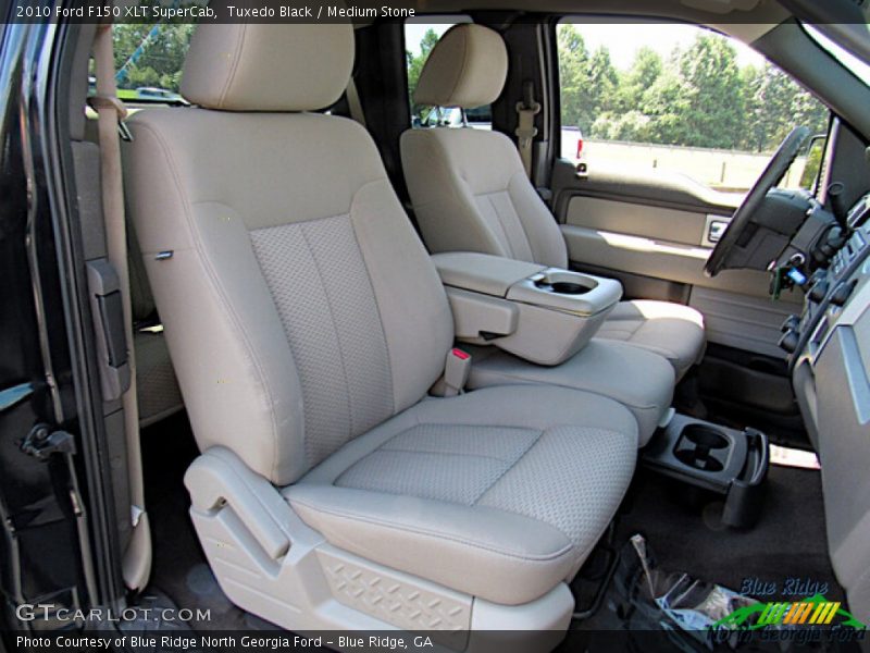 Tuxedo Black / Medium Stone 2010 Ford F150 XLT SuperCab