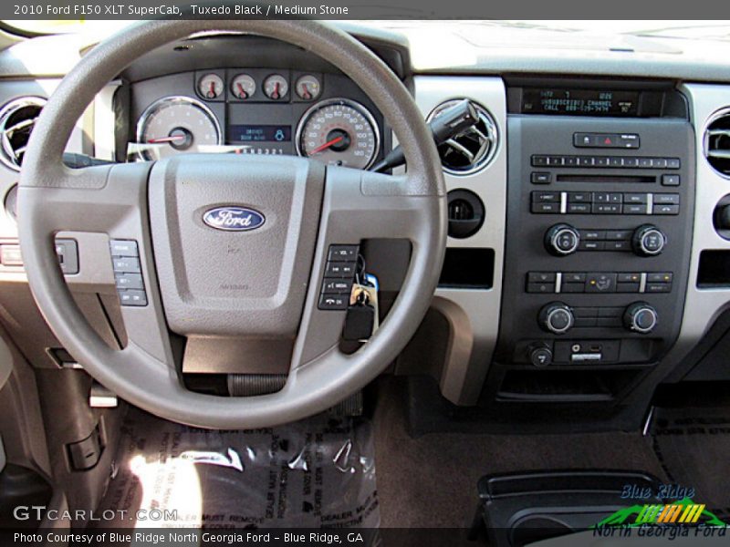 Tuxedo Black / Medium Stone 2010 Ford F150 XLT SuperCab