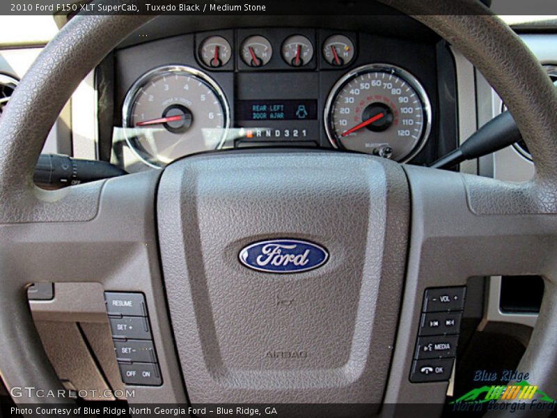 Tuxedo Black / Medium Stone 2010 Ford F150 XLT SuperCab