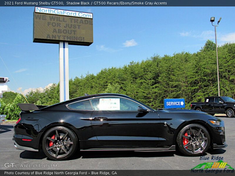 Shadow Black / GT500 Recaro/Ebony/Smoke Gray Accents 2021 Ford Mustang Shelby GT500
