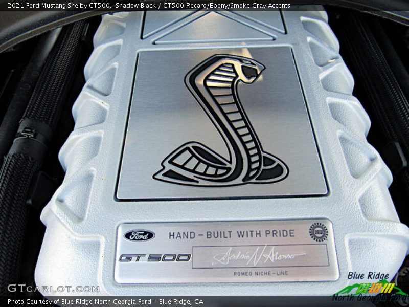 Shadow Black / GT500 Recaro/Ebony/Smoke Gray Accents 2021 Ford Mustang Shelby GT500
