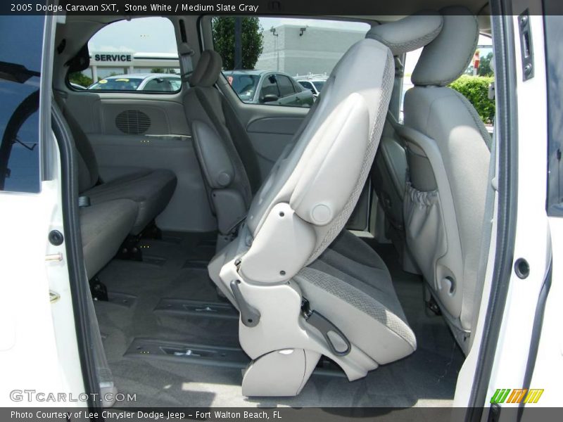 Stone White / Medium Slate Gray 2005 Dodge Caravan SXT