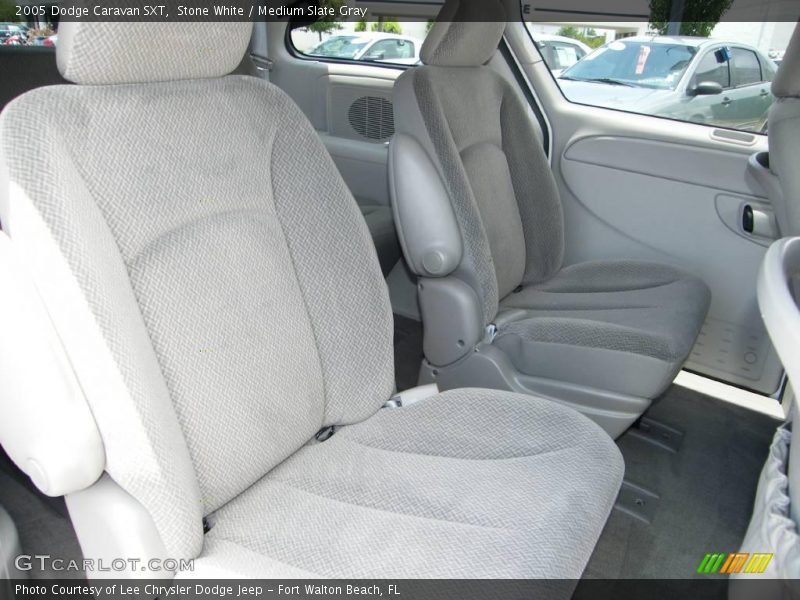Stone White / Medium Slate Gray 2005 Dodge Caravan SXT