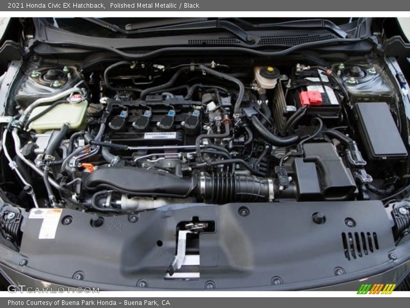 Polished Metal Metallic / Black 2021 Honda Civic EX Hatchback