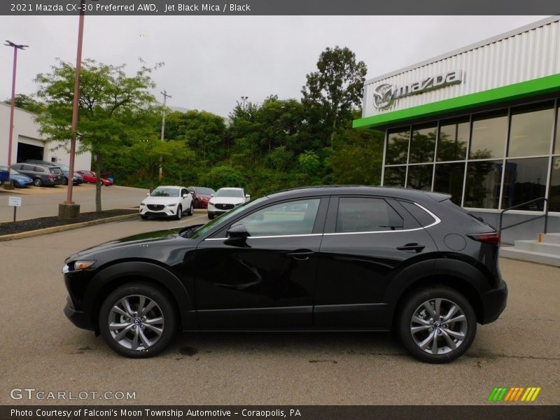 Jet Black Mica / Black 2021 Mazda CX-30 Preferred AWD