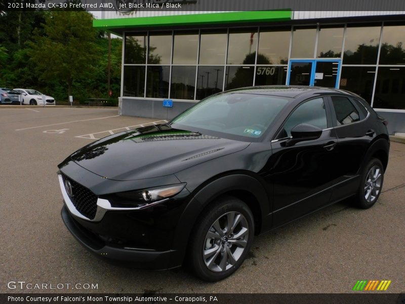 Jet Black Mica / Black 2021 Mazda CX-30 Preferred AWD