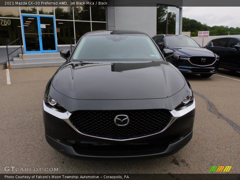 Jet Black Mica / Black 2021 Mazda CX-30 Preferred AWD