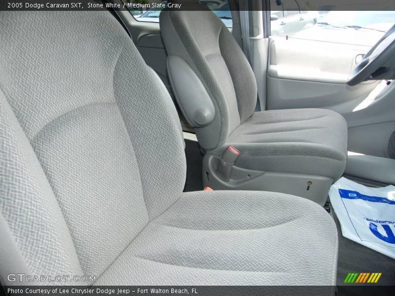 Stone White / Medium Slate Gray 2005 Dodge Caravan SXT