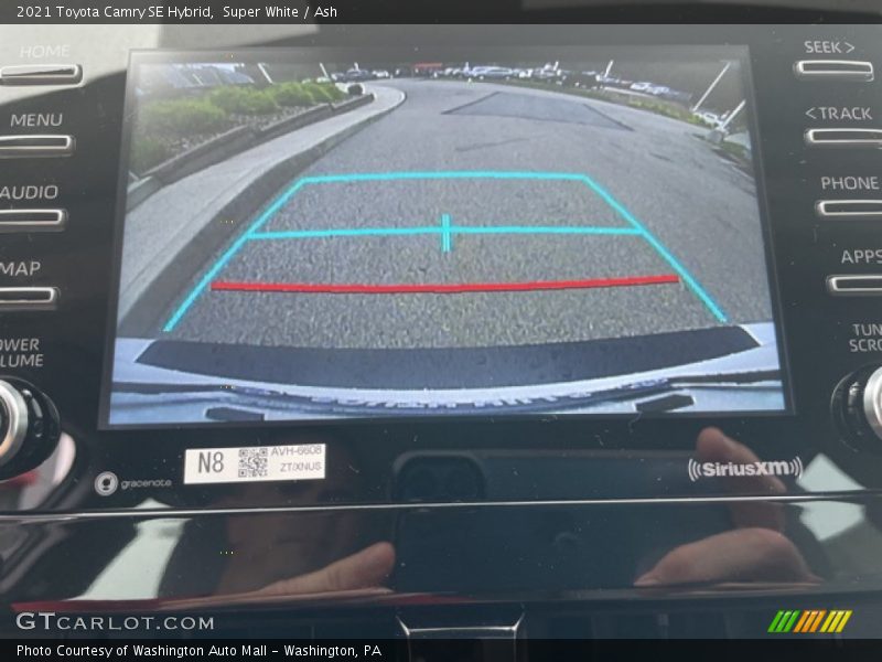 Super White / Ash 2021 Toyota Camry SE Hybrid