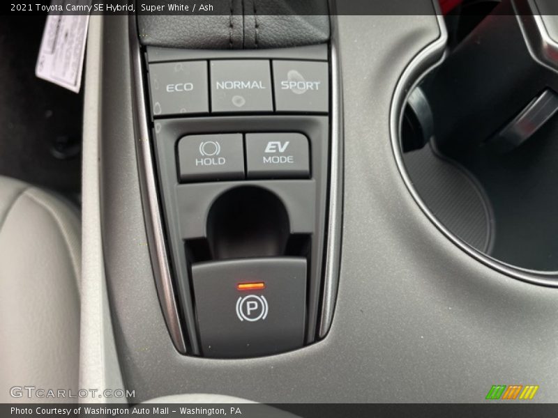 Controls of 2021 Camry SE Hybrid