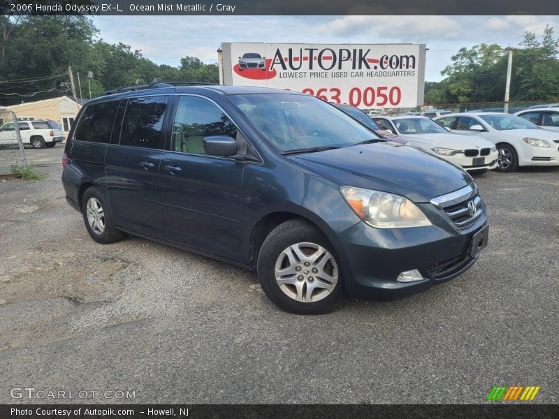 Ocean Mist Metallic / Gray 2006 Honda Odyssey EX-L