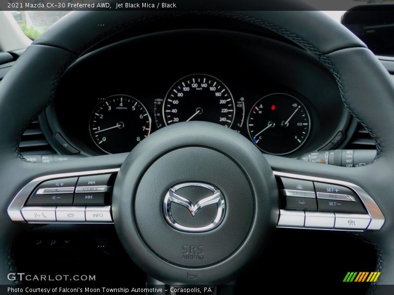 Jet Black Mica / Black 2021 Mazda CX-30 Preferred AWD