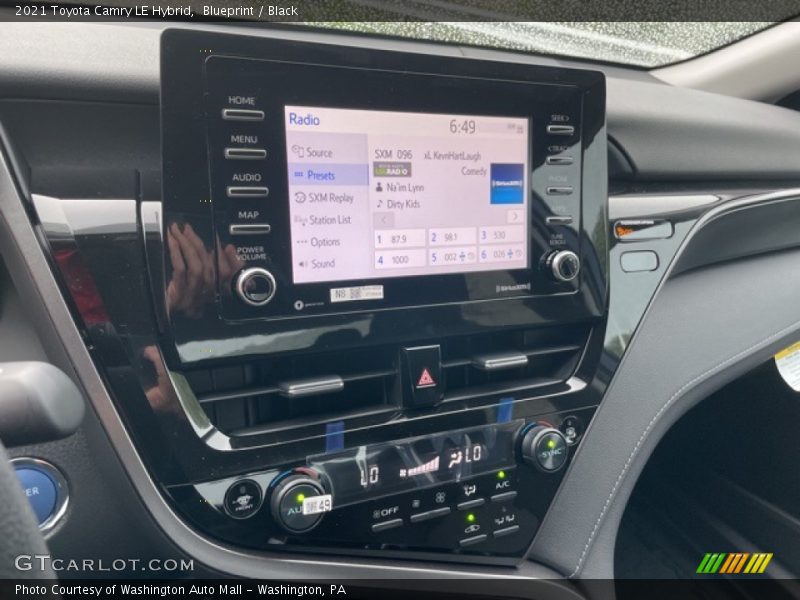 Blueprint / Black 2021 Toyota Camry LE Hybrid