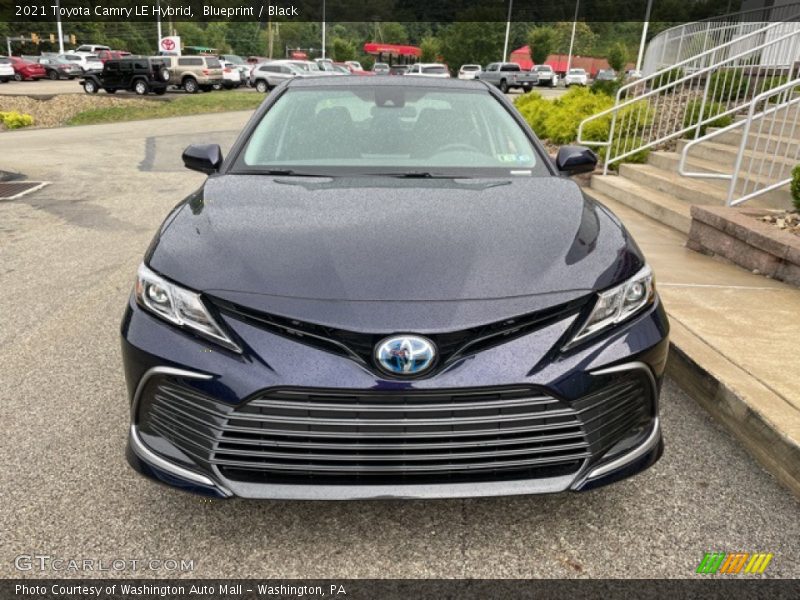 Blueprint / Black 2021 Toyota Camry LE Hybrid