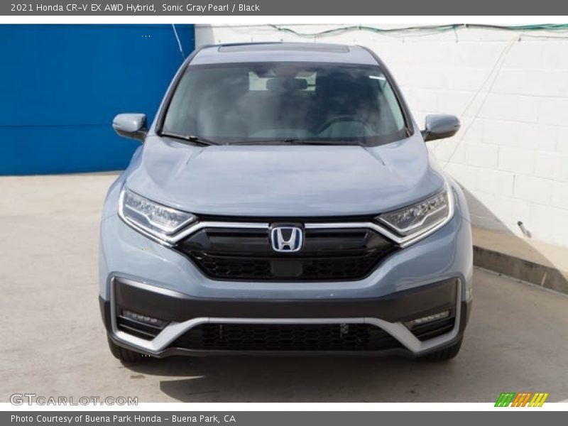 Sonic Gray Pearl / Black 2021 Honda CR-V EX AWD Hybrid