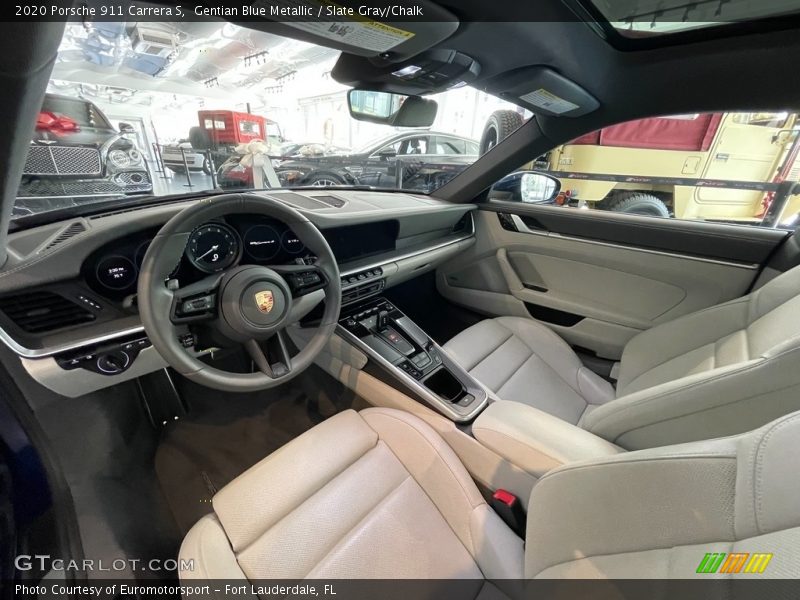  2020 911 Carrera S Slate Gray/Chalk Interior