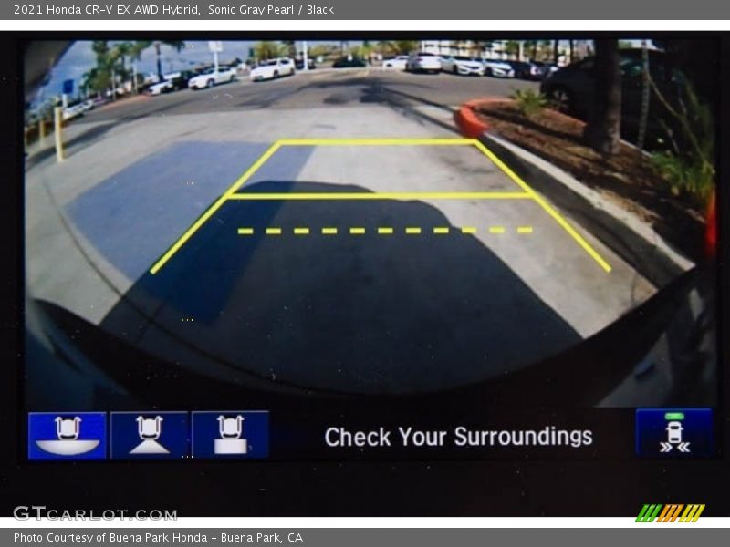Sonic Gray Pearl / Black 2021 Honda CR-V EX AWD Hybrid