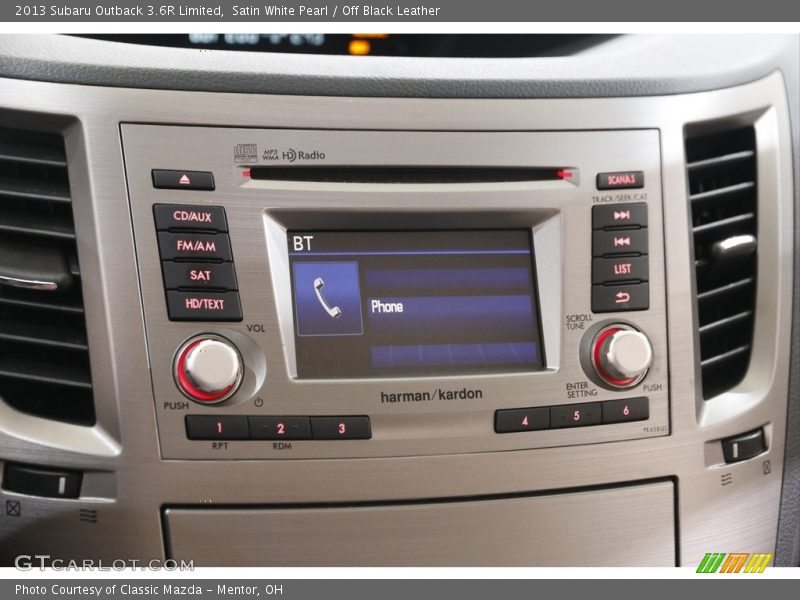 Satin White Pearl / Off Black Leather 2013 Subaru Outback 3.6R Limited