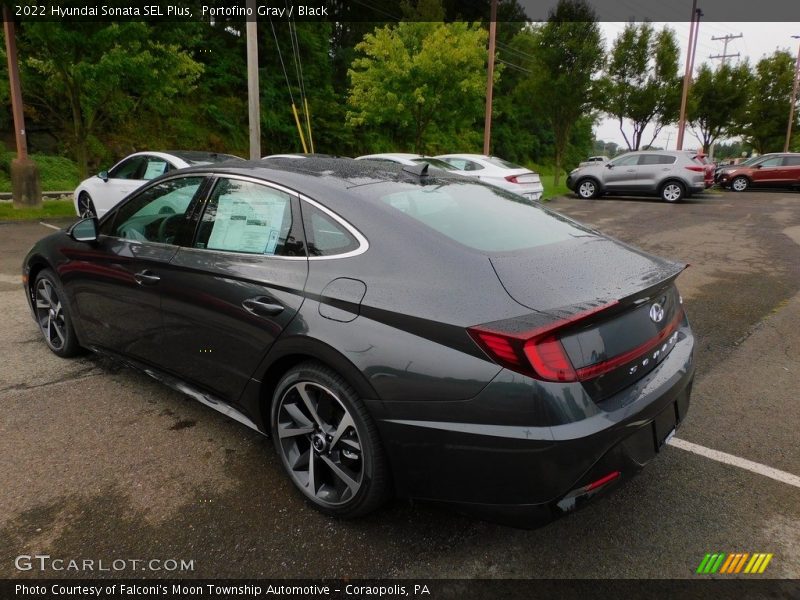 Portofino Gray / Black 2022 Hyundai Sonata SEL Plus