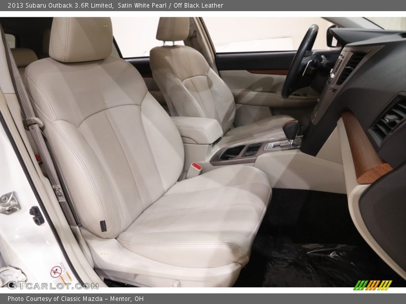 Satin White Pearl / Off Black Leather 2013 Subaru Outback 3.6R Limited