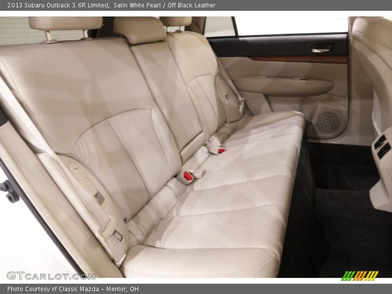 Satin White Pearl / Off Black Leather 2013 Subaru Outback 3.6R Limited