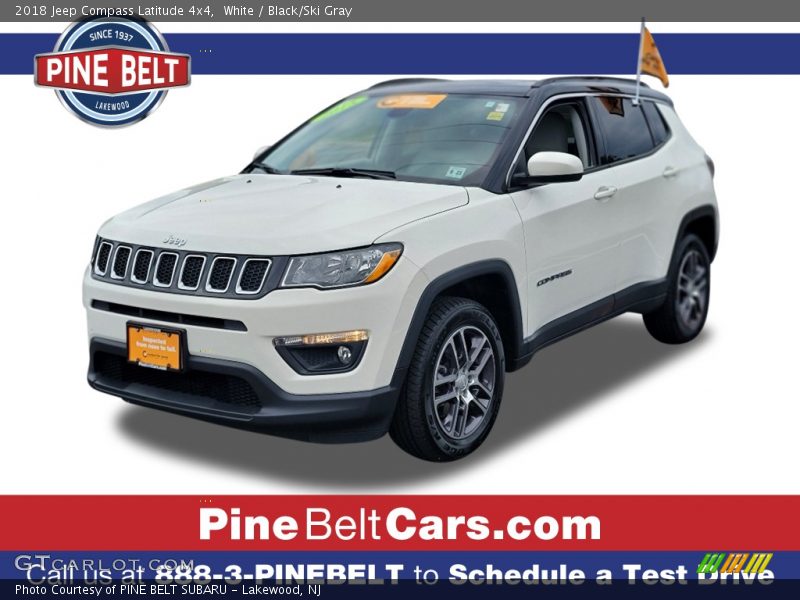 White / Black/Ski Gray 2018 Jeep Compass Latitude 4x4