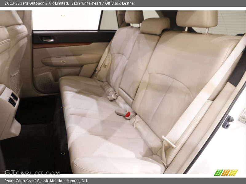 Satin White Pearl / Off Black Leather 2013 Subaru Outback 3.6R Limited