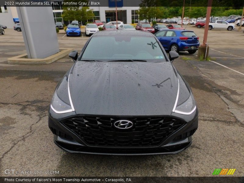 Portofino Gray / Black 2022 Hyundai Sonata SEL Plus