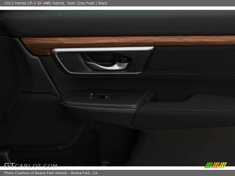 Sonic Gray Pearl / Black 2021 Honda CR-V EX AWD Hybrid
