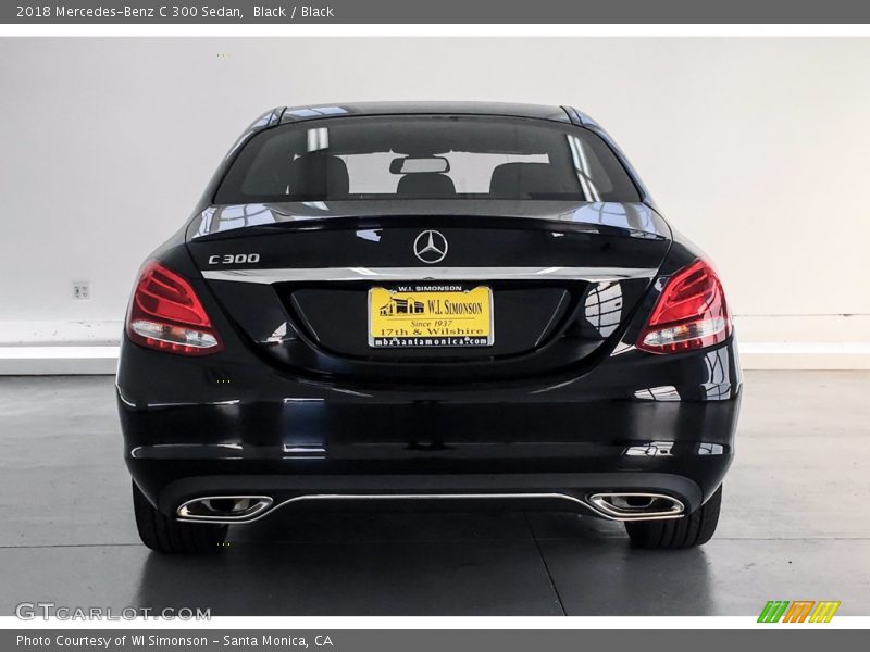 Black / Black 2018 Mercedes-Benz C 300 Sedan