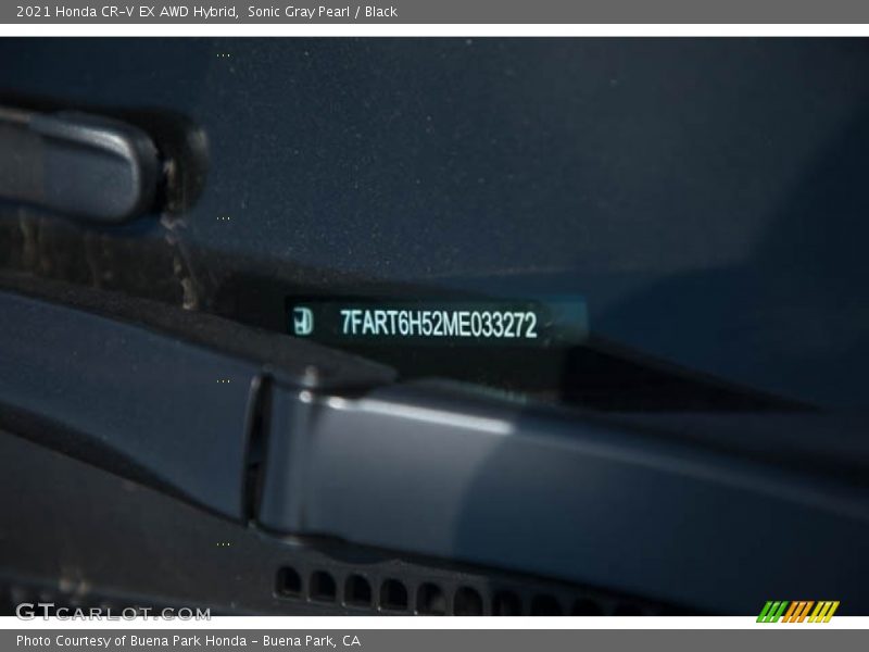Sonic Gray Pearl / Black 2021 Honda CR-V EX AWD Hybrid