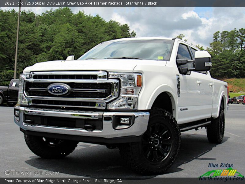 Star White / Black 2021 Ford F250 Super Duty Lariat Crew Cab 4x4 Tremor Package